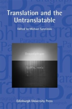 Translation and the Untranslatable Paragraph Volume 38, Number 2