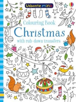 Colouring Book Christmas with rub-down transfers