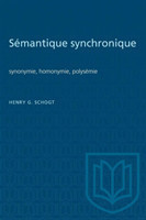 Sémantique Synchronique synonymie, homonymie, polys mie