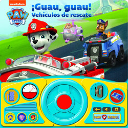 GUAU GUAU VEHICULOS DE RESCATE. LIBRO CON VOLANTE PATRULLA CANINA