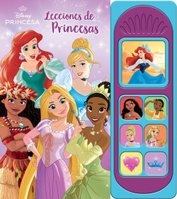 LECCIONES DE PRINCESAS. 7 BOTONES DISNEY PRINCESAS.