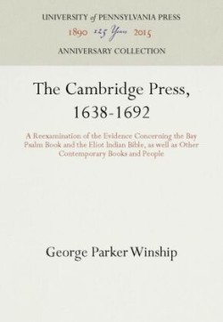 Cambridge Press, 1638-1692