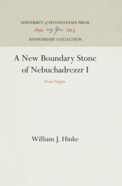 New Boundary Stone of Nebuchadrezzr I