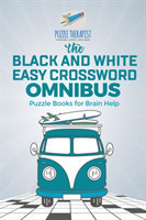 Black and White Easy Crossword Omnibus Puzzle Books for Brain Help