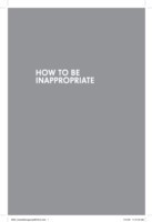 How to be Inappropriate