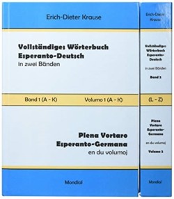 Vollstandiges Woerterbuch Esperanto-Deutsch in zwei Banden, Band 1 and 2 (A - Z)