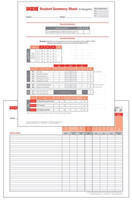 Student Record and Class Summary Sheets