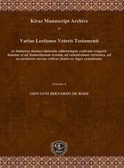 Variae Lectiones Veteris Testamenti (Vol 4)