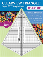 Clearview Triangle Super 60 Degrees Acrylic Ruler