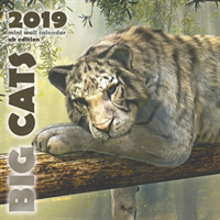 Big Cats 2019 Mini Wall Calendar (UK Edition)