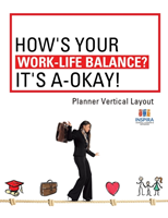 How's Your Work-Life Balance? It's A-Okay! Planner Vertical Layout