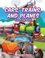 Cars, Trains, and Planes Coloring Book