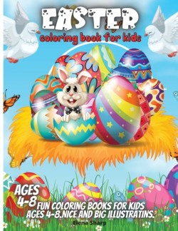 Easter Coloring Book For Kids Ages 4-8