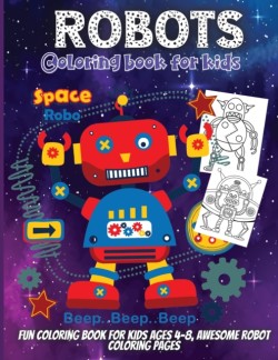 Robots Coloring Book For Kids