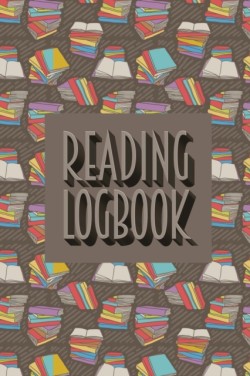 Reading Logbook Book Review Notebook, Reading List Journal, Great for 60 Books, White Paper, 6&#8243; x 9&#8243;, 130+ Pages
