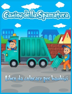 Camion Della Spazzatura Libro Da Colorare Per Bambini