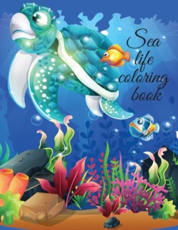 Sea life coloring book