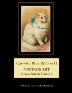 Cat with Blue Ribbon II