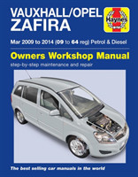 Vauxhall/Opel Zafira (Mar 09-14) 09 to 64 Haynes Repair Manual