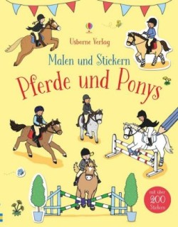 Malen und Stickern - Pferde und Ponys