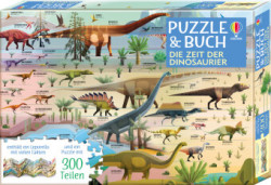 Puzzle & Buch: Die Zeit der Dinosaurier