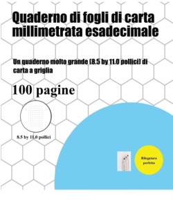 Quaderno di fogli di carta millimetrata esadecimale