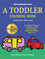 Simple coloring book for boys