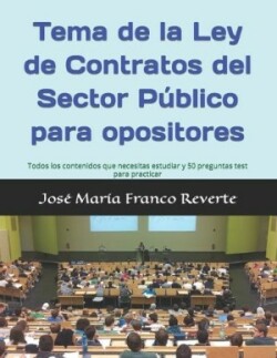 Tema de la Ley de Contratos del Sector Público para opositores