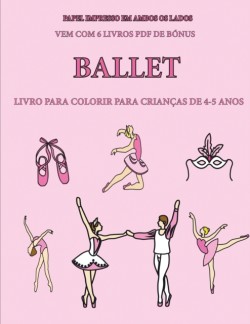 Livro para colorir para criancas de 4-5 anos (Ballet)