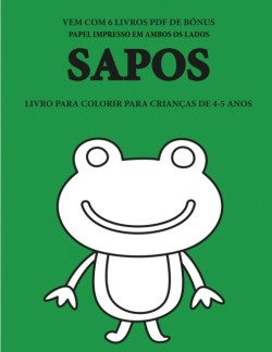 Livro para colorir para criancas de 4-5 anos (Sapos)