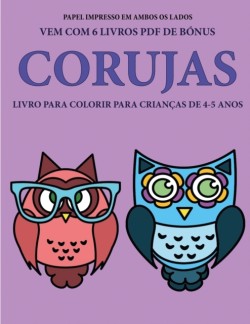 Livro para colorir para criancas de 4-5 anos (Corujas)