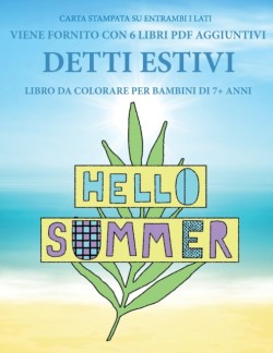 Libro da colorare per bambini di 7+ anni (Detti Estivi)