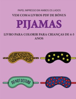 Livro para colorir para criancas de 4-5 anos (Pijamas)