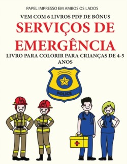 Livro para colorir para criancas de 4-5 anos (Servicos de Emergencia)