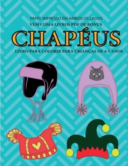 Livro para colorir para criancas de 4-5 anos (Chapeus)