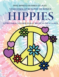 Livro para colorir para criancas de 4-5 anos (Hippies)