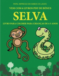 Livro para colorir para criancas de 4-5 anos (Selva)