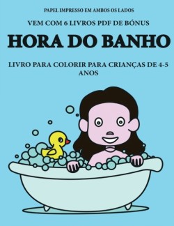 Livro para colorir para criancas de 4-5 anos (Hora do banho)