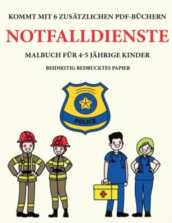 Malbuch fur 4-5 jahrige Kinder (Notfalldienste)