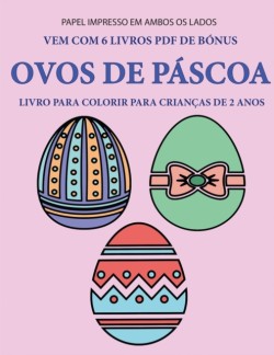 Livro para colorir para criancas de 2 anos (Ovos de Pascoa)