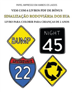 Livro para colorir para criancas de 2 anos (Sinalizacao Rodoviaria dos EUA)