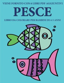 Libro da colorare per bambini di 4-5 anni (Pesce)