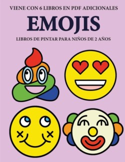 Libros de pintar para ninos de 2 anos (Emojis)