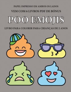 Livro para colorir para criancas de 2 anos (Poo Emojis)