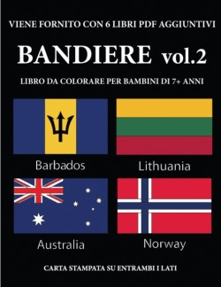 Libro da colorare per bambini di 7+ anni (Bandiere vol. 2)