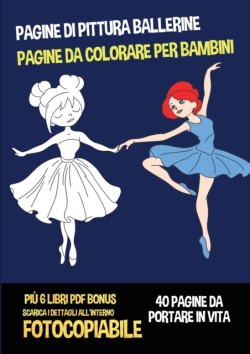 Pagine di pittura ballerine (Pagine da colorare per bambini)