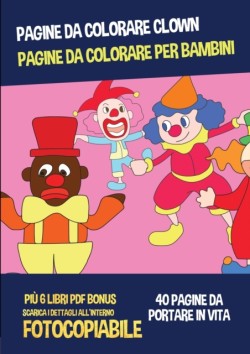 Pagine da colorare clown (Pagine da colorare per bambini)