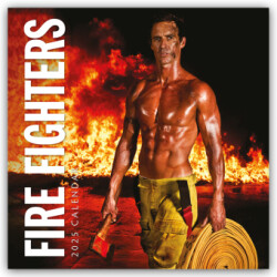 Fire Fighters 2025 Square Wall Calendar