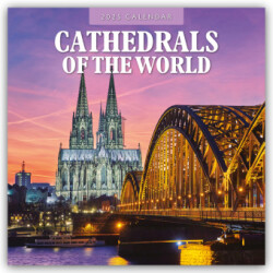 Cathedrals of the World 2025 Square Wall Calendar