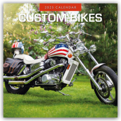 Classic Bikes 2025 Square Wall Calendar